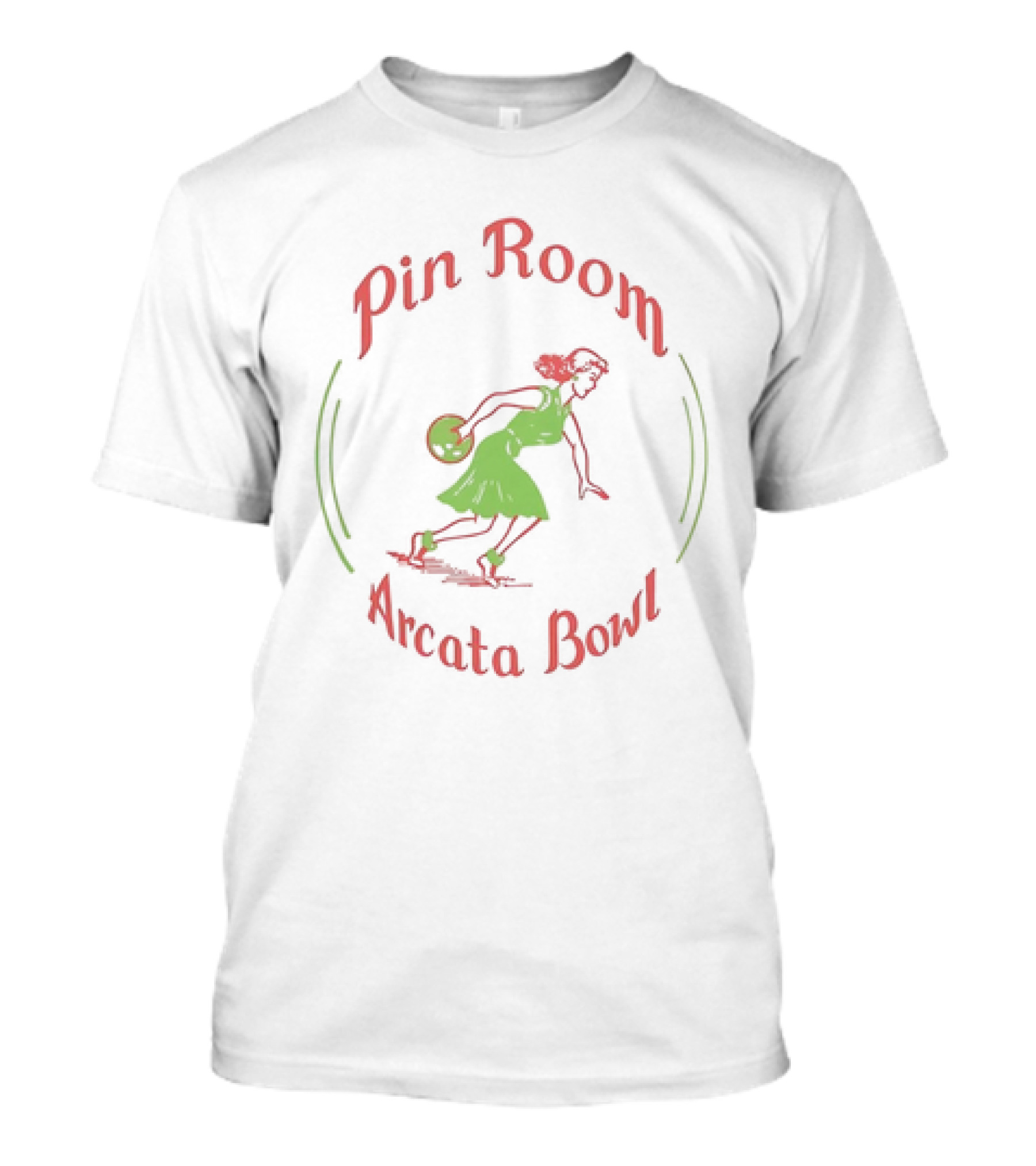 Arcata Bowl Pin Room Vintage Bowling Alley Arcata CA T-Shirt