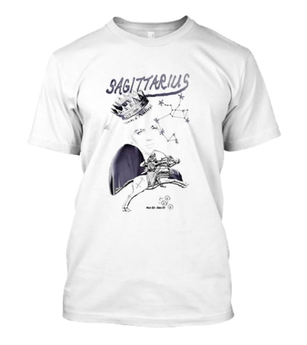 Sagittarius Vintage Crown Constellation Nov 22–Dec 21 T-Shirt