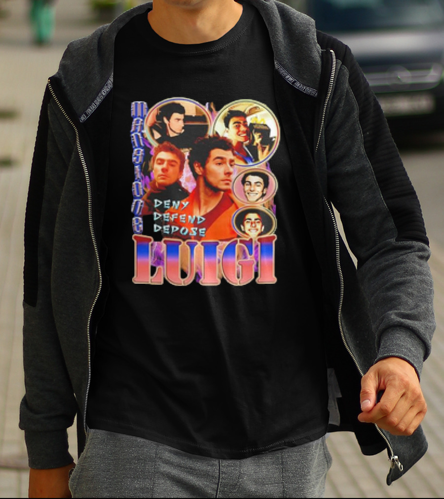 Mansion Party Luigi Deny Defend Depose T-Shirt