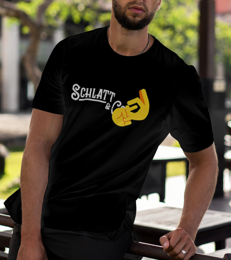 Schlatt And CO Hand Emoji Gesture T-Shirt