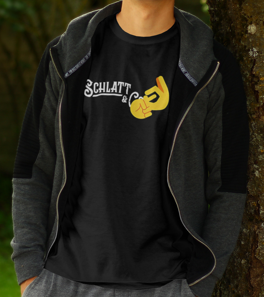 Schlatt And CO Hand Emoji Gesture T-Shirt