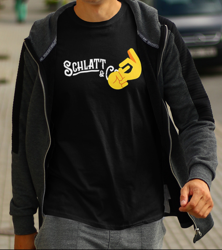 Schlatt And CO Hand Emoji Gesture T-Shirt