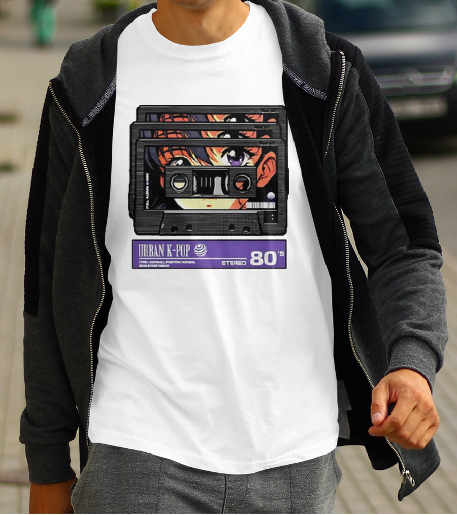 Cassette Tape Urban K-Pop Stereo 80’s Anime T-Shirt
