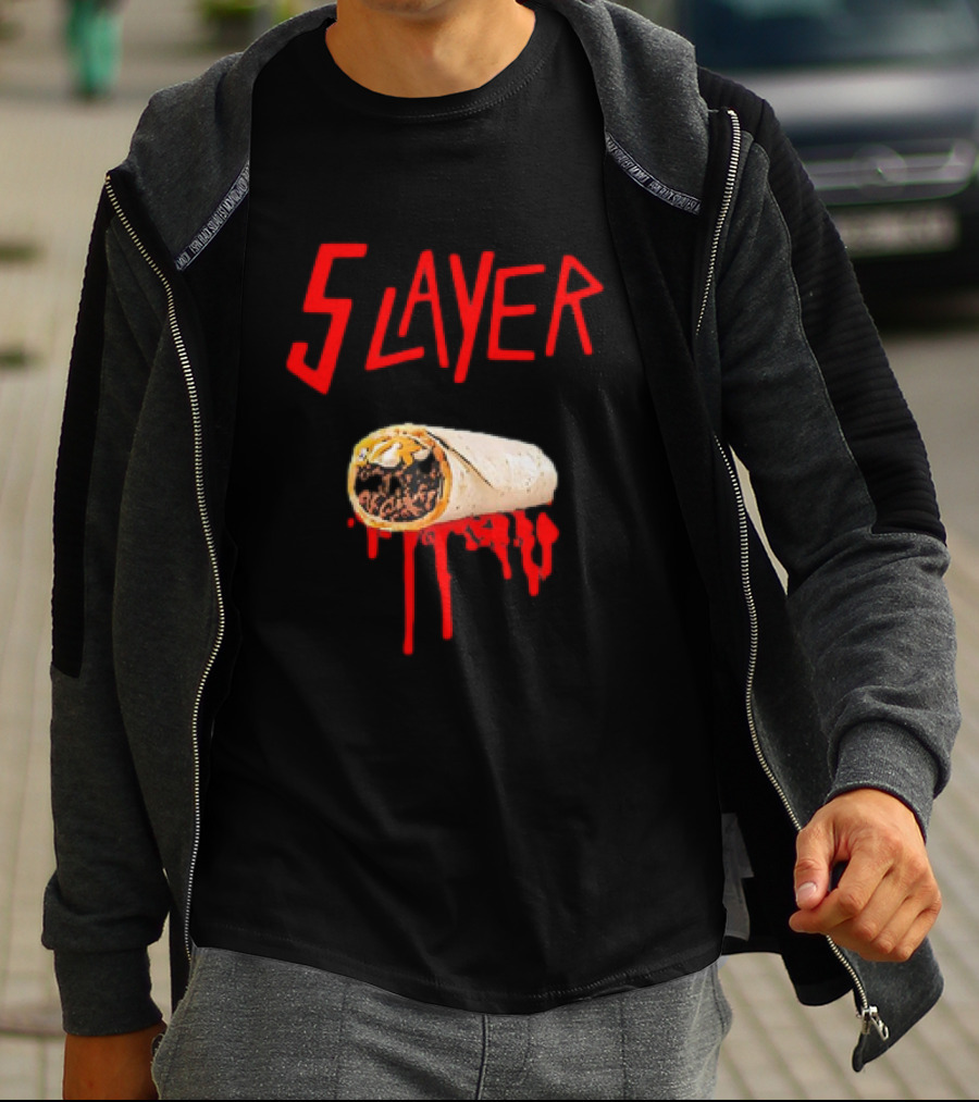 5 Layer Burrito Slayer Parody With Dripping T-Shirt