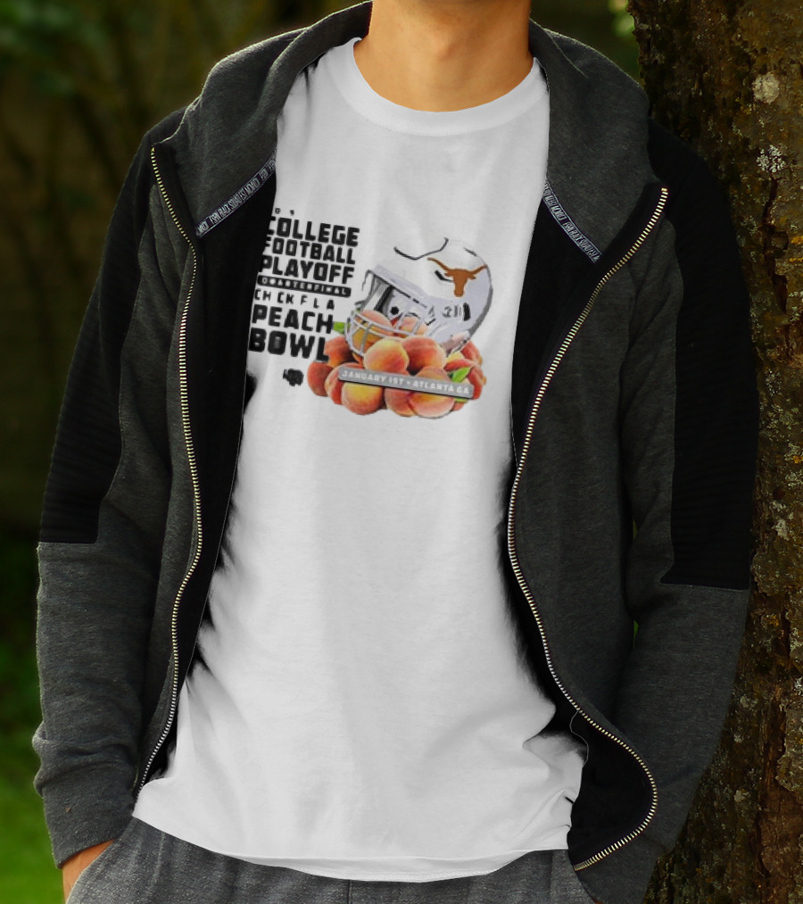 Texas Longhorns College Football Playoff Chick-Fil-A Peach Bowl January 1st 2025 Atlanta GA T-Shirt