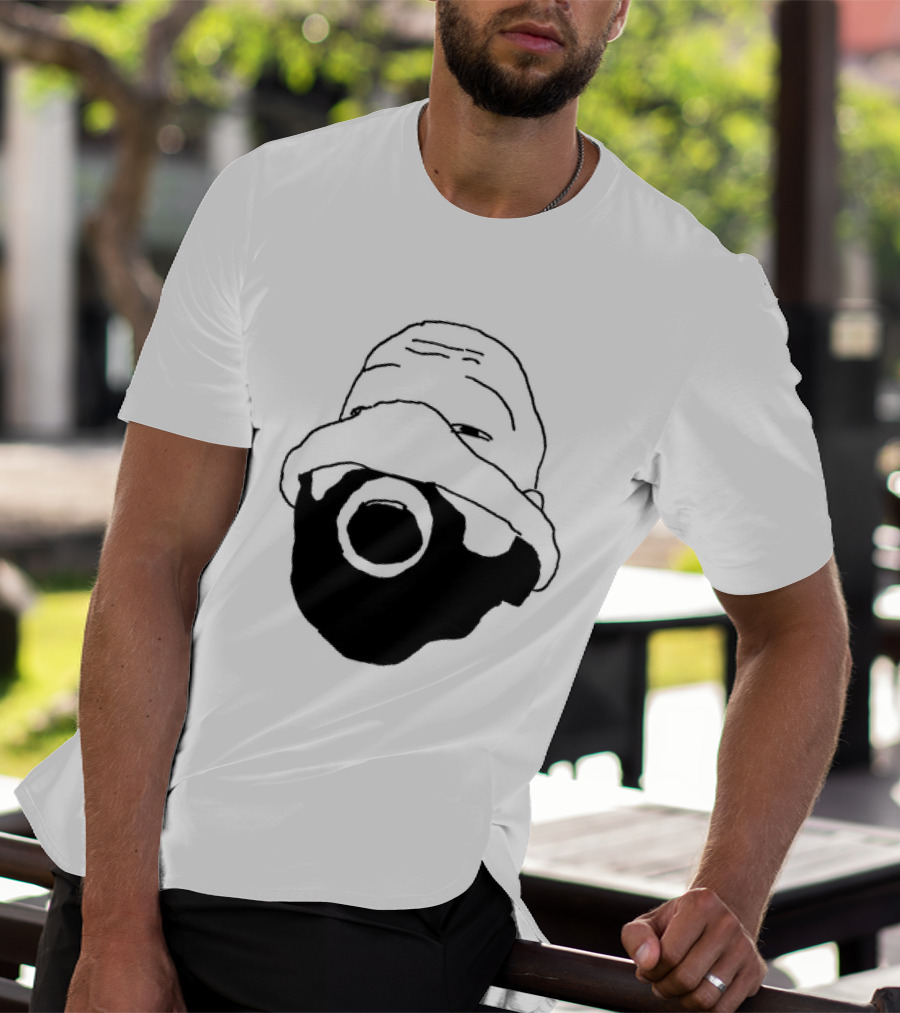 Ye Kanye West Nitrous Mask Drawing T-Shirt