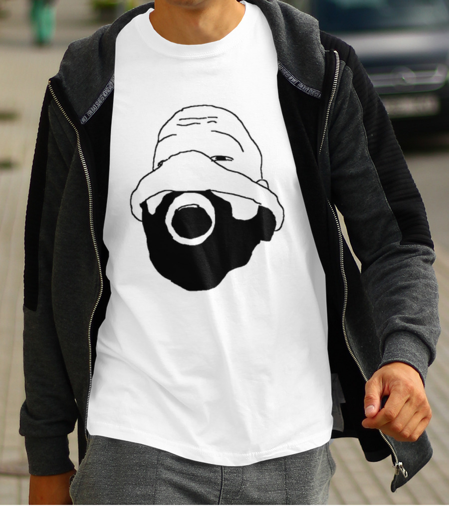 Ye Kanye West Nitrous Mask Drawing T-Shirt
