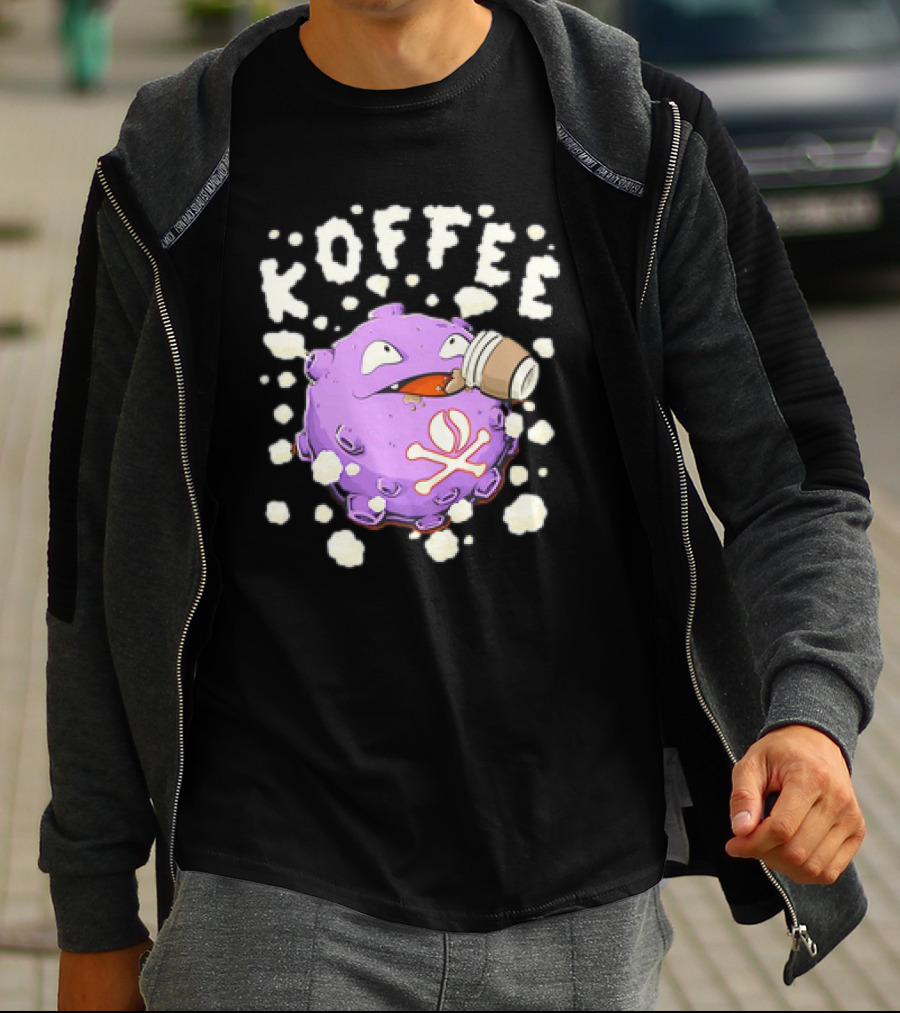 Koffing Drinking Koffee With Coffee Mug T-Shirt