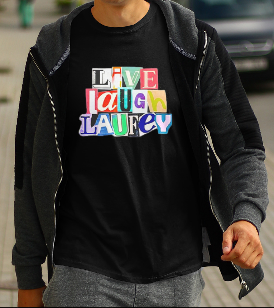 Live Laugh Laufey Letters Collage T-Shirt