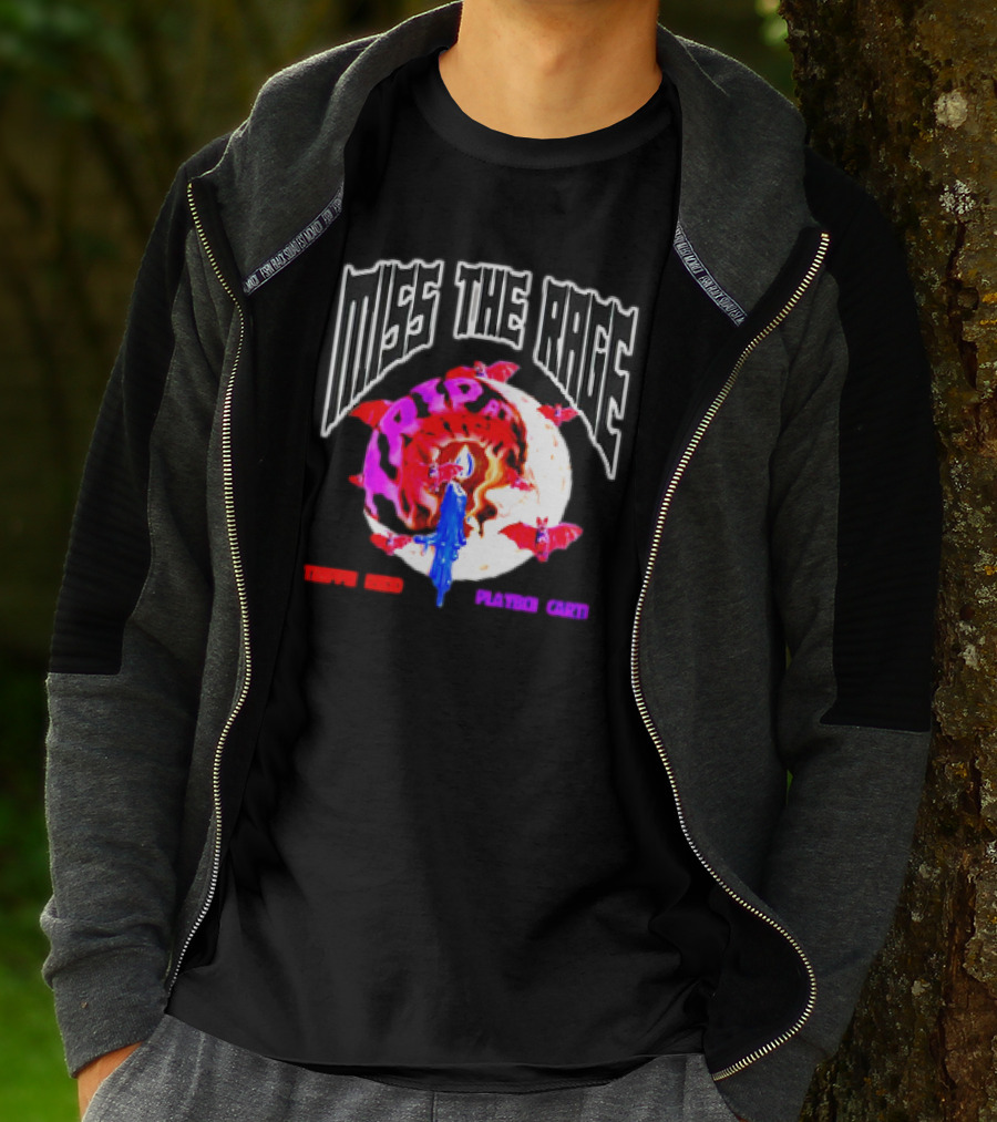 Miss The Rage Trip At Knight Trippie Redd Playboi Carti Lunar Bat Vision T-Shirt