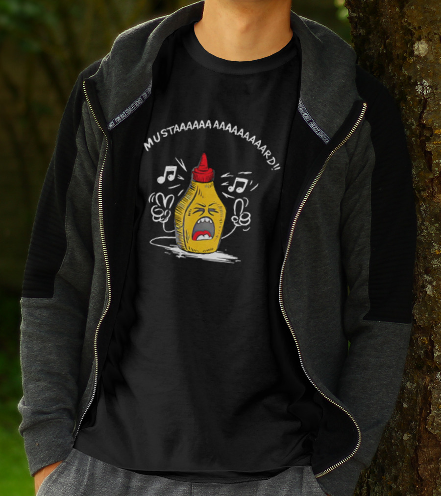 MUSTAAAAAA AAAAAAAAAARD Singing Mustard Bottle T-Shirt