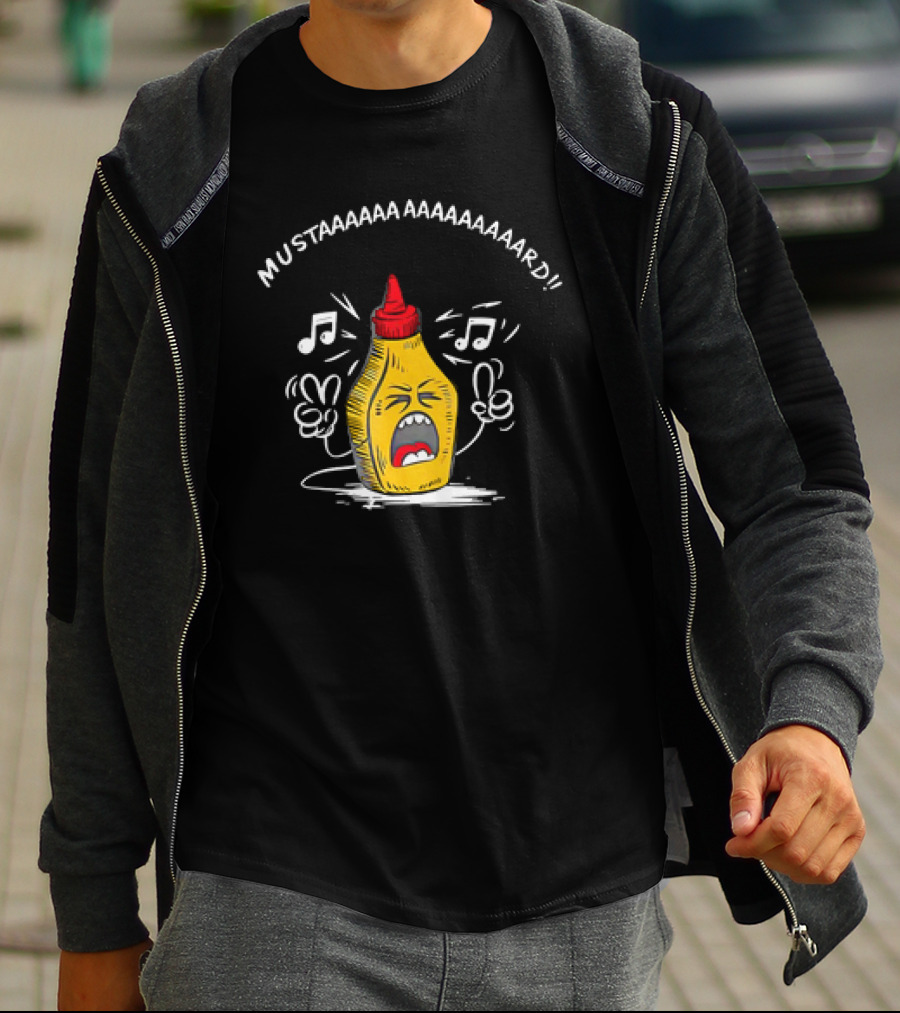 MUSTAAAAAA AAAAAAAAAARD Singing Mustard Bottle T-Shirt