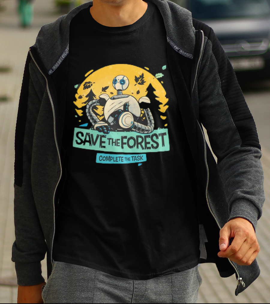 Save The Forest Complete The Task Roz The Wild Robots T-Shirt