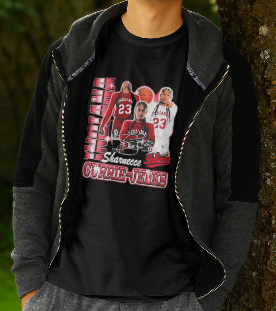 Sharnecce Currie-Jelks Indiana Hoosiers Basketball 23 Red Jersey 90s T-Shirt