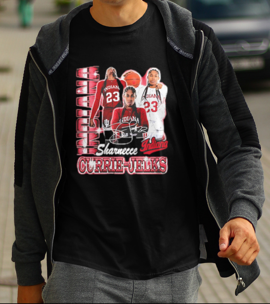 Sharnecce Currie-Jelks Indiana Hoosiers Basketball 23 Red Jersey 90s T-Shirt