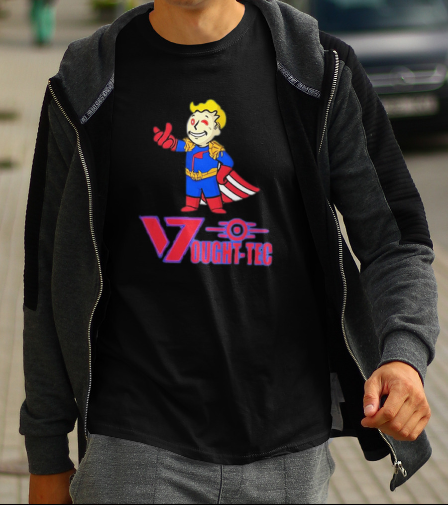 Vought Tec Homelander Vault Boy Crossover Image T-Shirt