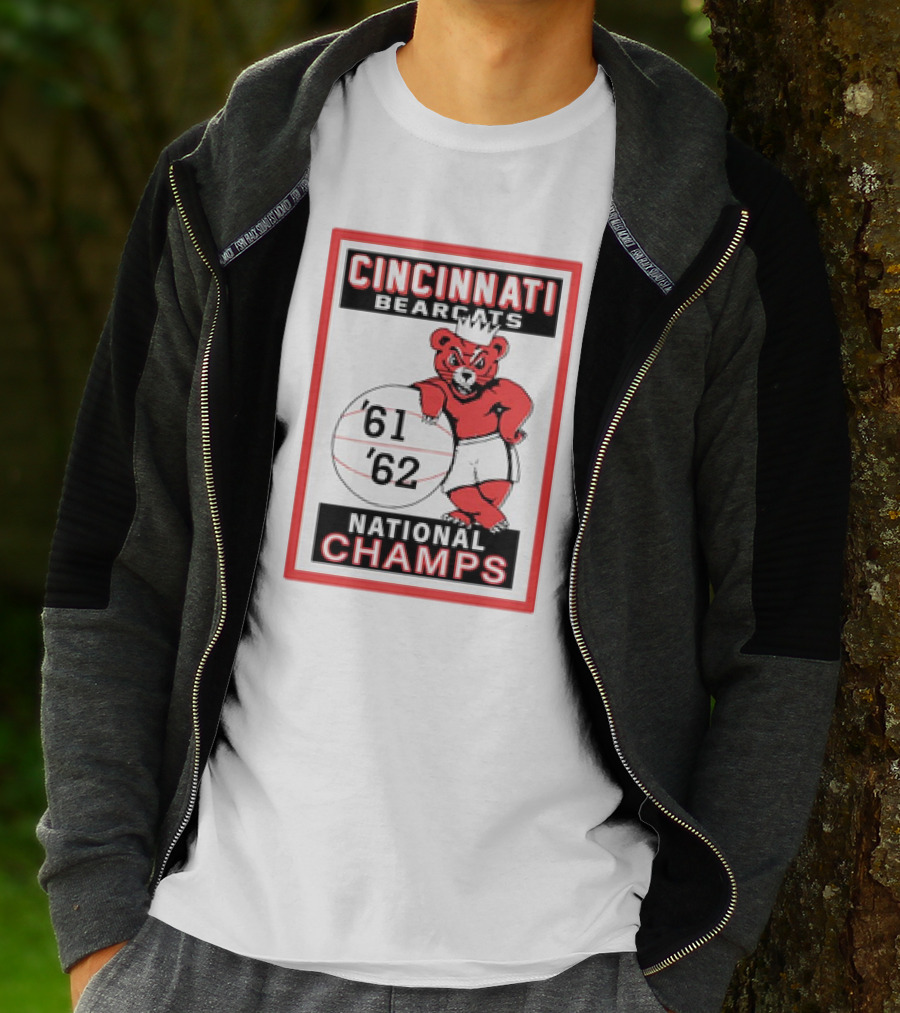 Cincinnati Bearcats 1961 1962 Basketball National Champs Retro T-Shirt