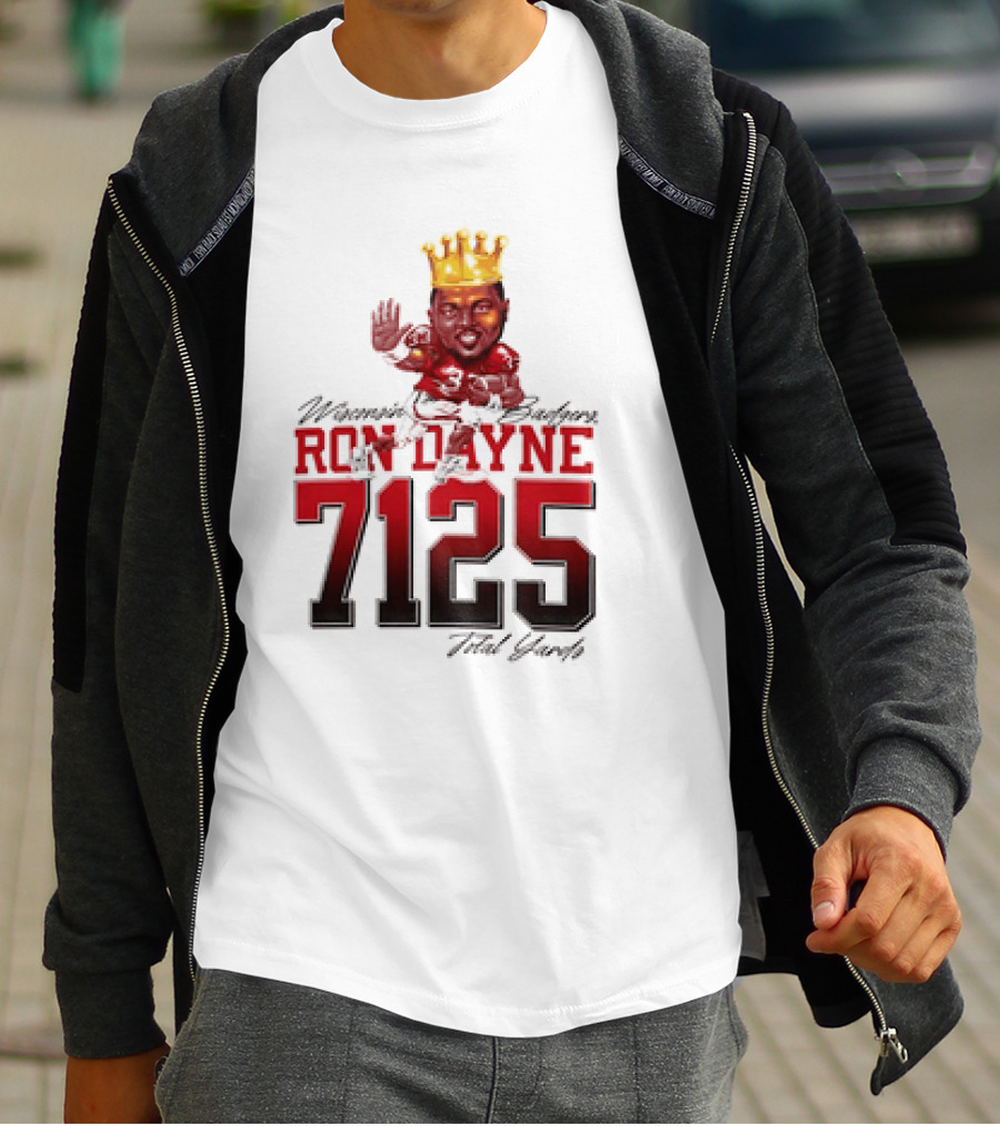 Ron Dayne 7125 Total Yards Wisconsin Badgers T-Shirt