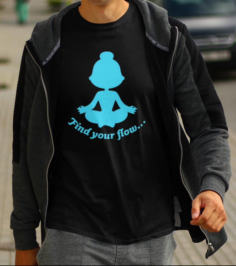 Find Your Flow Yoga Meditation T-Shirt