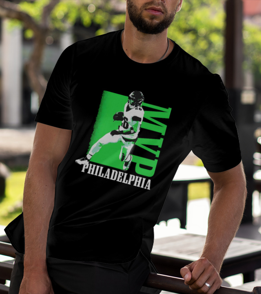 Philadelphia MVP Football Player Green Highlight T-Shirt