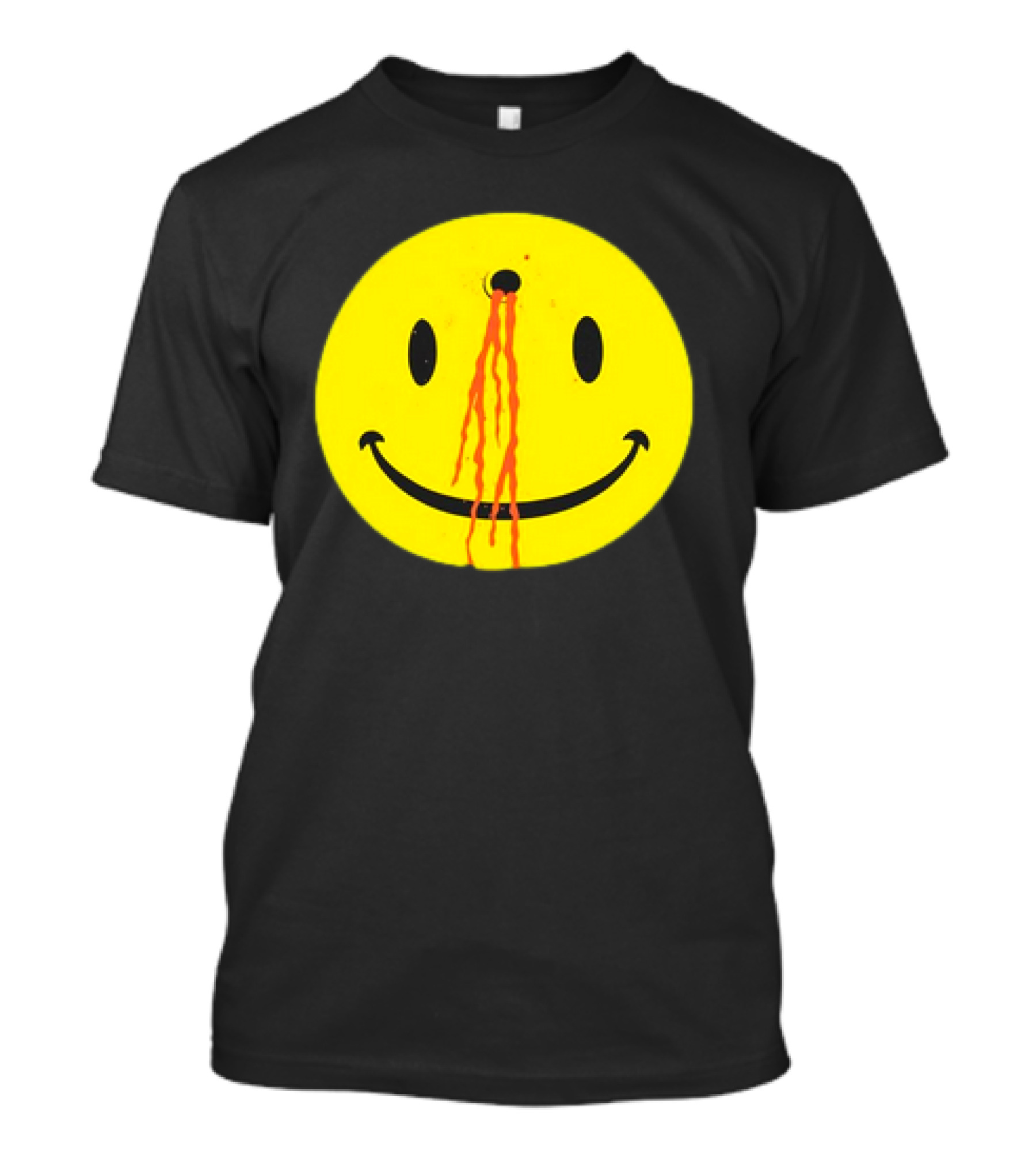 Wild Oats Shot Smiley Face Grunge T-Shirt