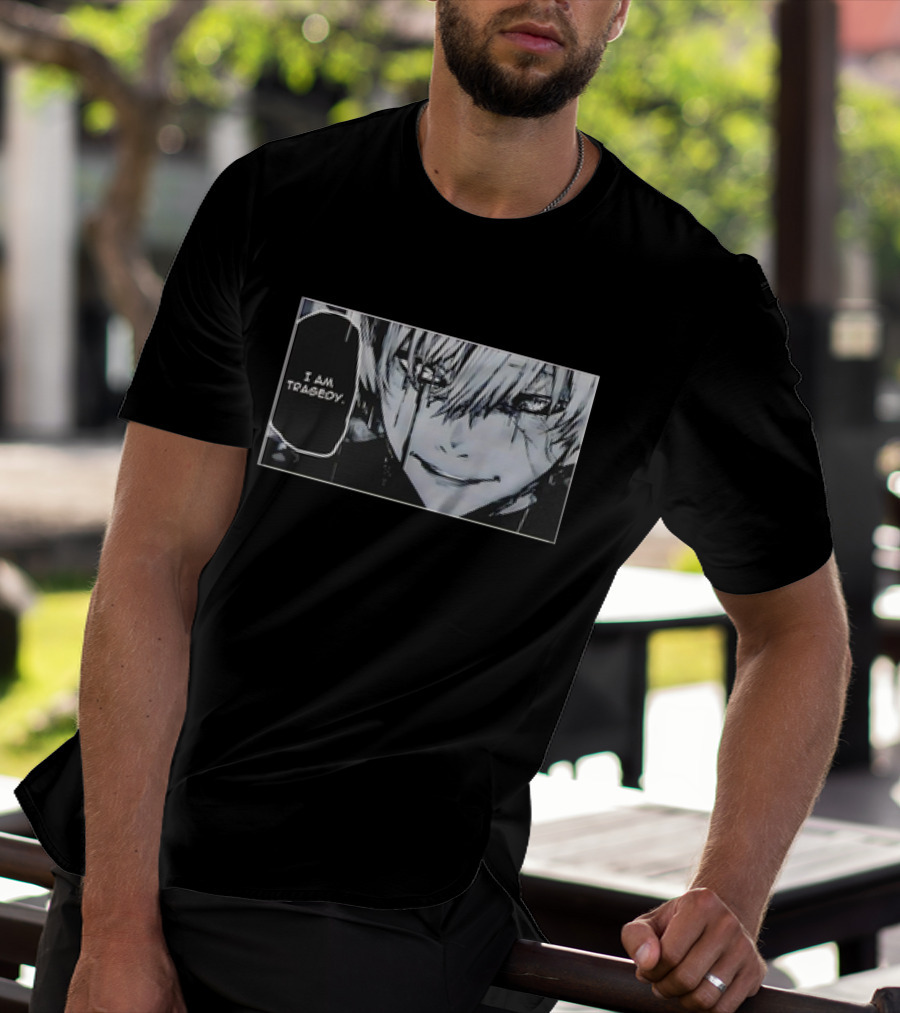 Kaneki Ken I Am Tragedy Manga Panel Anime Tokyo Ghoul T-Shirt