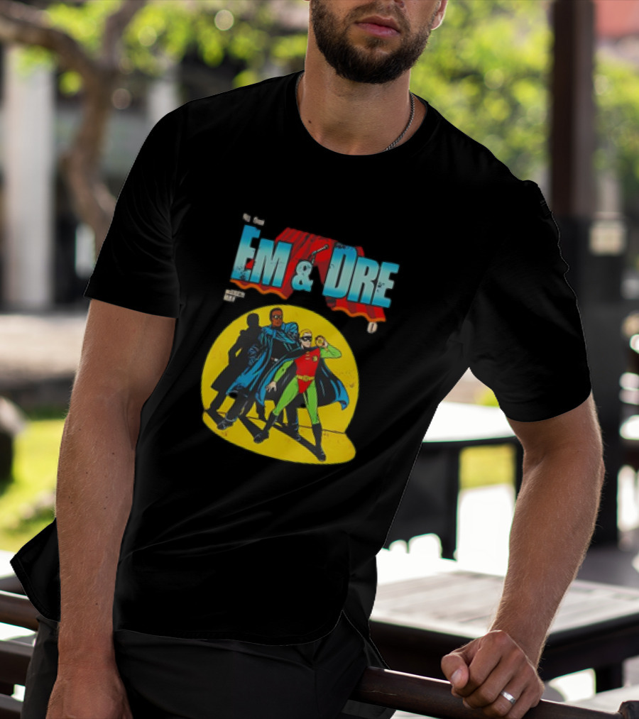 The Real Em And Dre Comic Superheroes Issue One T-Shirt