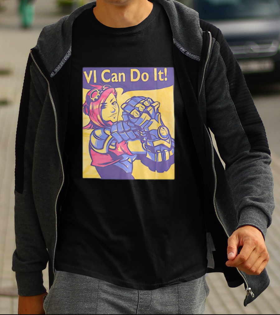 VI Can Do It League Of Legends Rosie The Riveter T-Shirt
