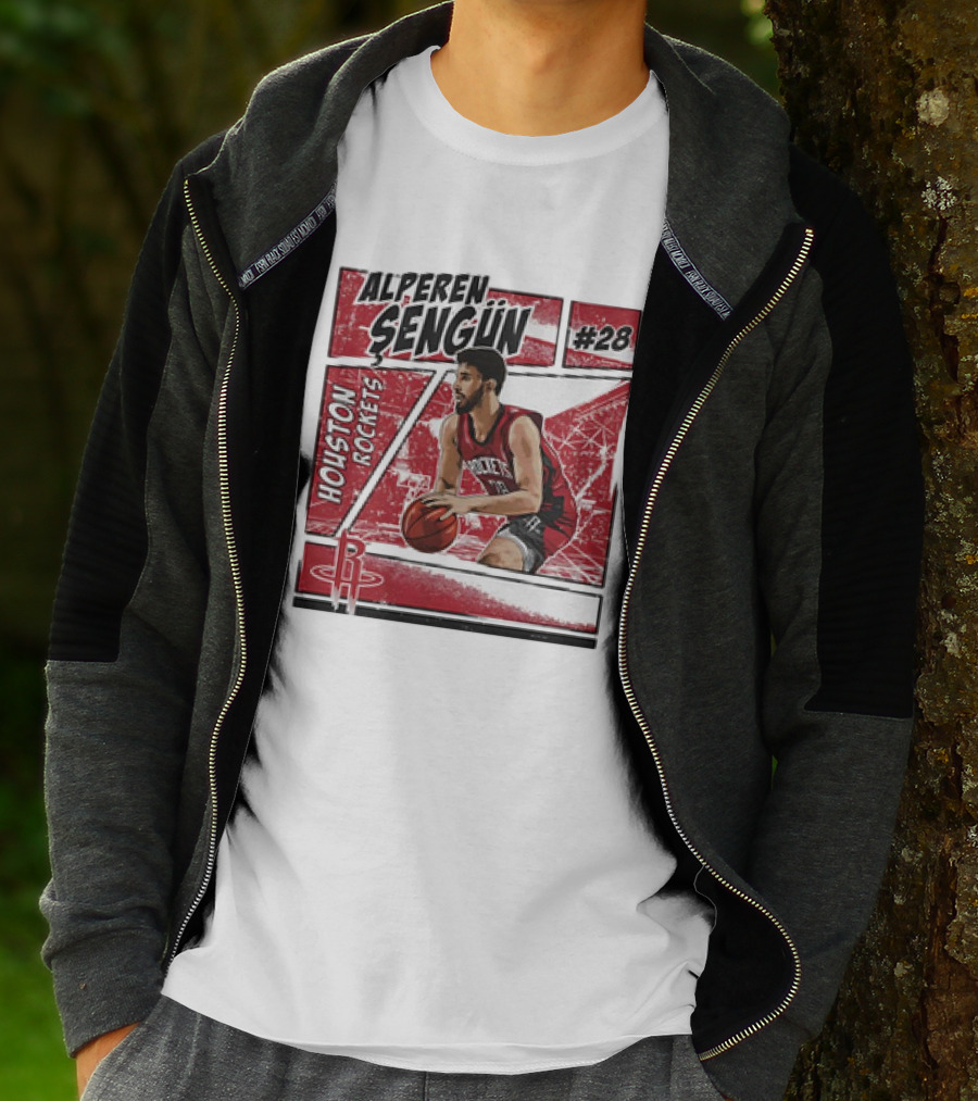 Alperen Sengun #28 Houston Rockets NBA Basketball Comic Vintage T-Shirt