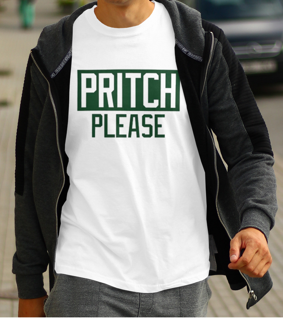 Boston Celtics Basketball Pritch Please T-Shirt