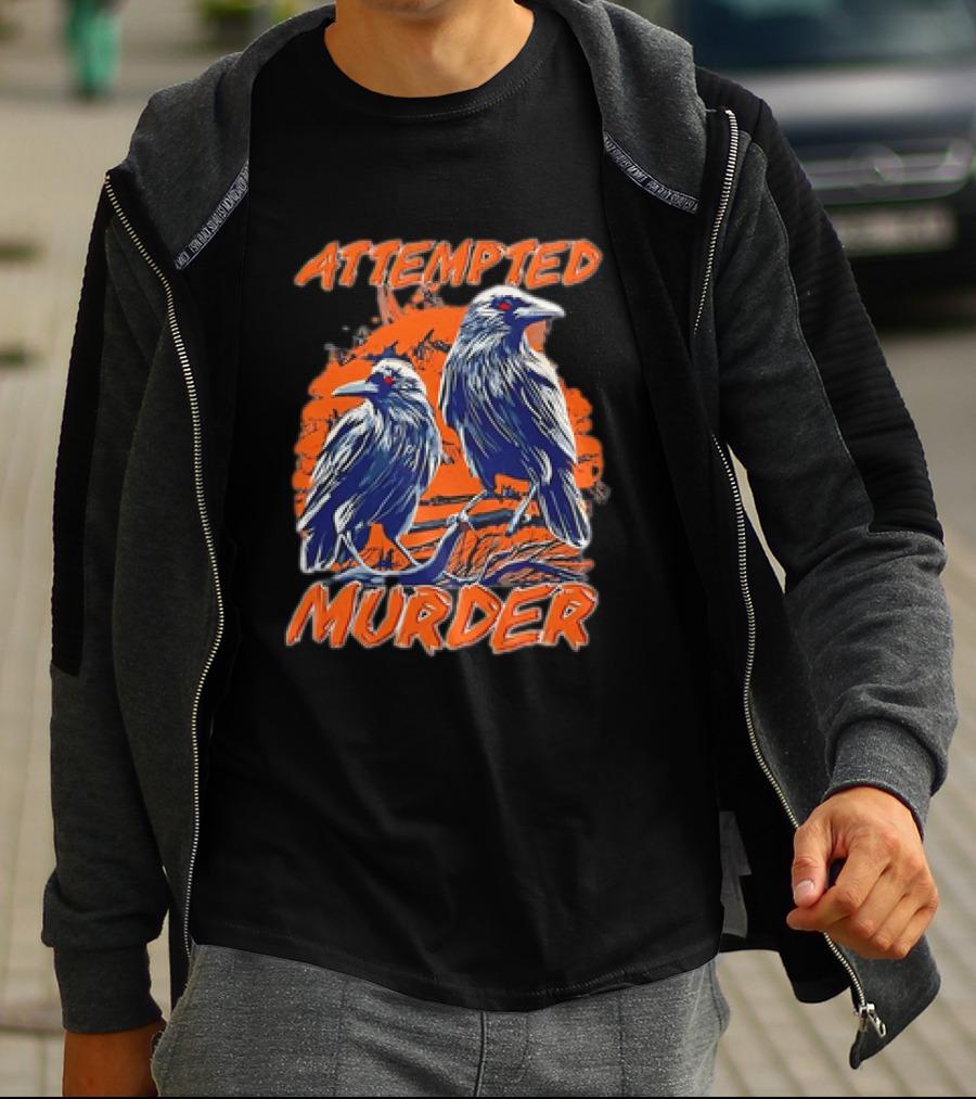 Attempted Murder Vintage Ravens T-Shirt