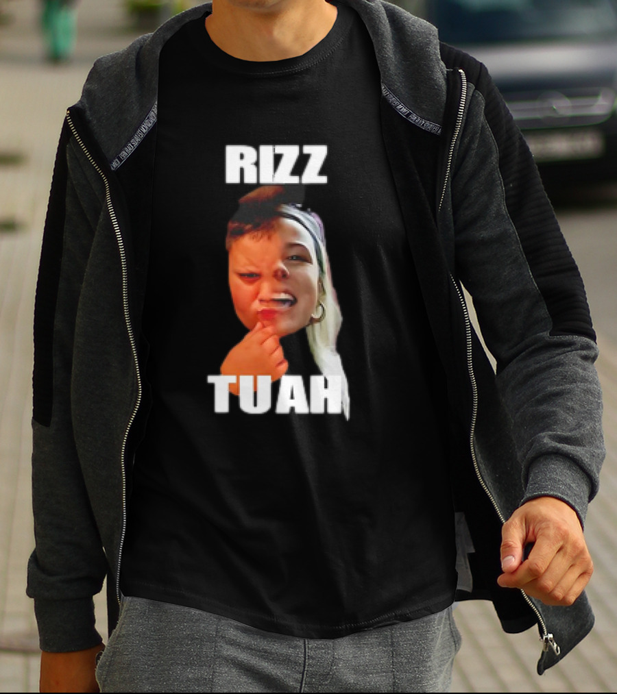 Rizz Tuah Hawk Rizzler Face Mashup T-Shirt