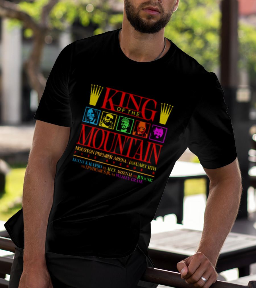 WrestleRave King Of The Mountain Houston Premier Arena January 11th T-Shirt