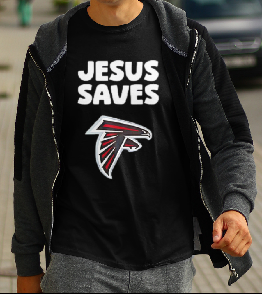 Atlanta Falcons Jesus Saves T-Shirt