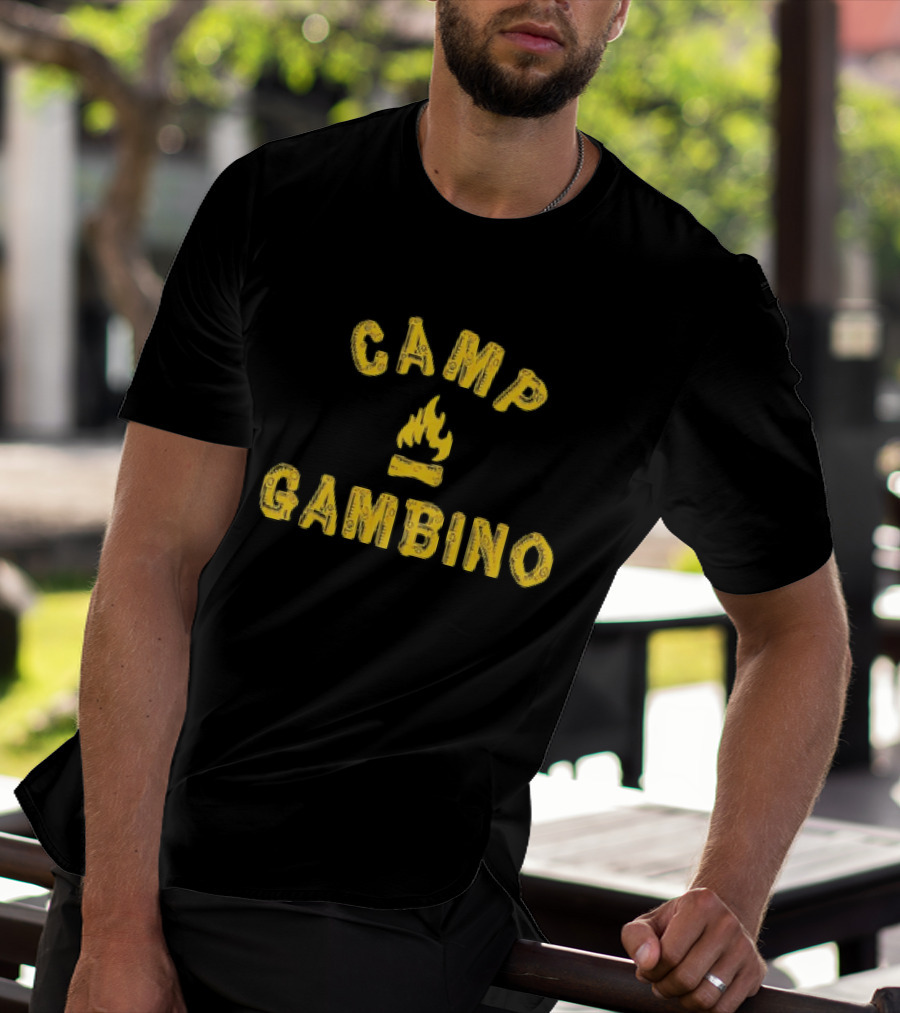 Camp Gambino Campfire Theme T-Shirt