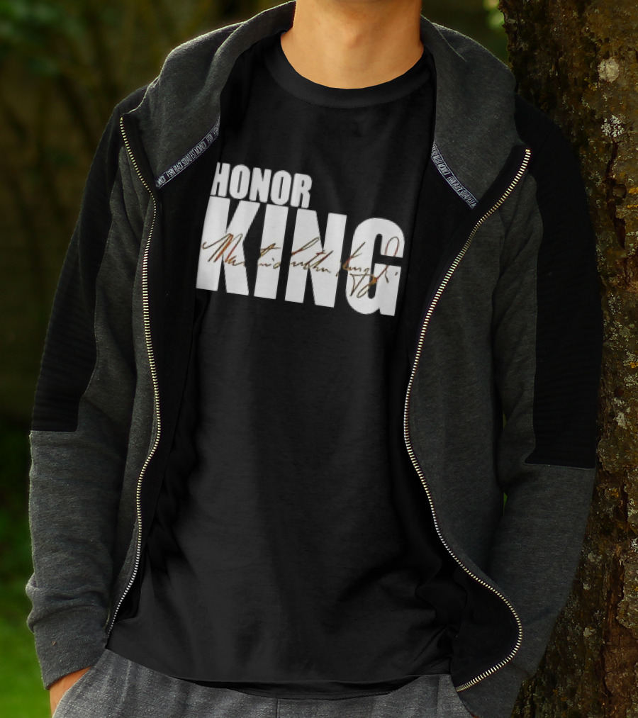 HONOR KING Dallas Mavericks 2025 Martin Luther King Day Signature T-Shirt