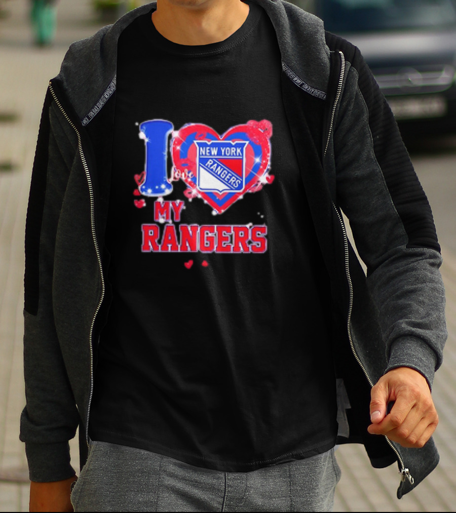 I Love My New York Rangers Heart T-Shirt
