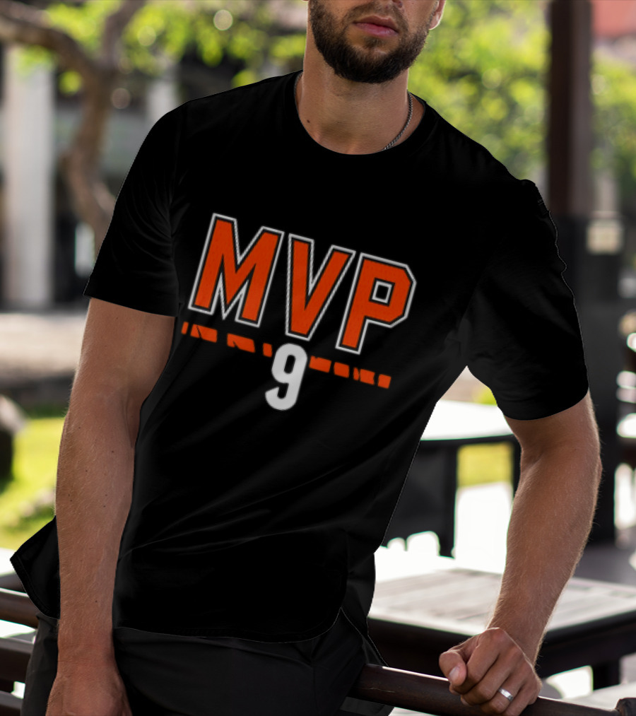 Joe Burrow MVP 9 Cincinnati Bengals NFL Football T-Shirt