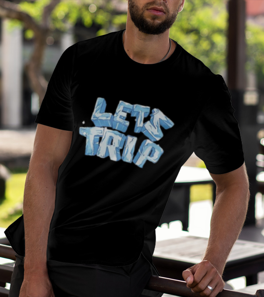 LET'S TRIP ICE BLOCK LETTERING T-Shirt
