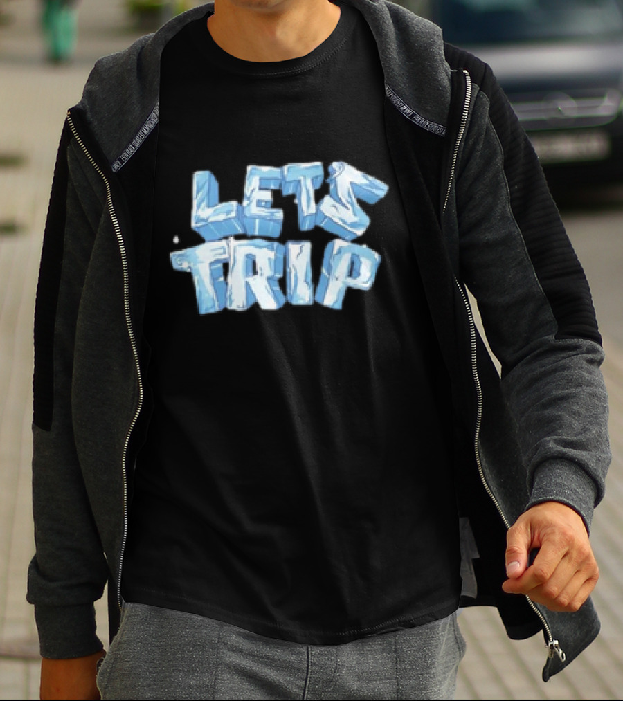 LET'S TRIP ICE BLOCK LETTERING T-Shirt