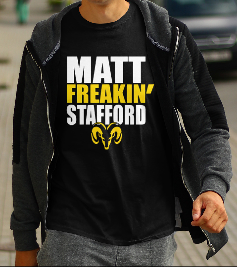 Los Angeles Rams Matt Freakin’ Stafford Iconic Ram T-Shirt