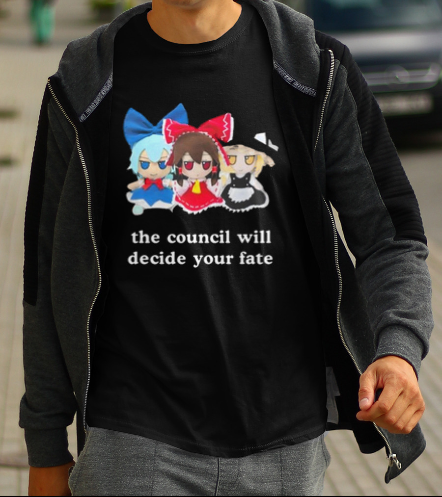 The Council Will Decide Your Fate Touhou Cirno Marisa Reimu Dolls T-Shirt