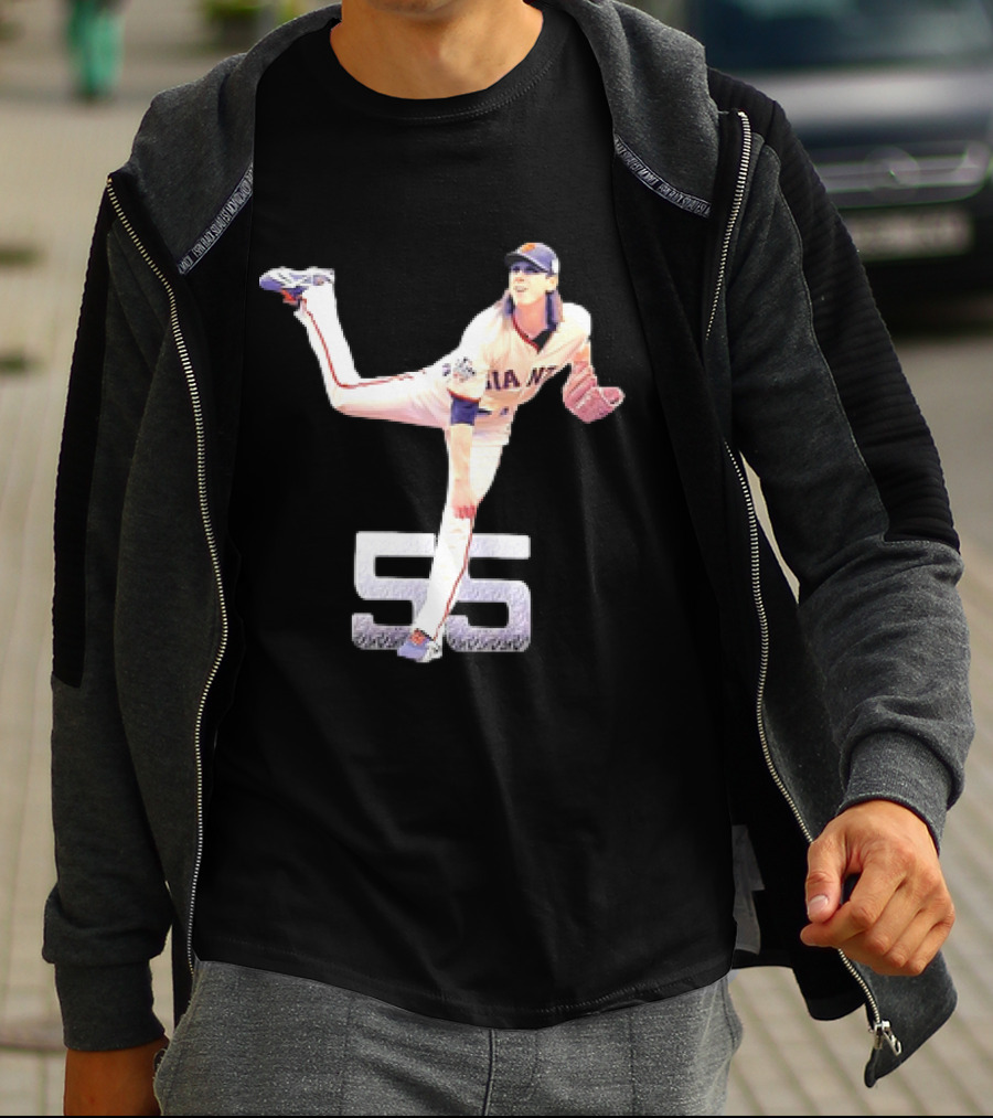 Tim Lincecum Giants Number 55 T-Shirt
