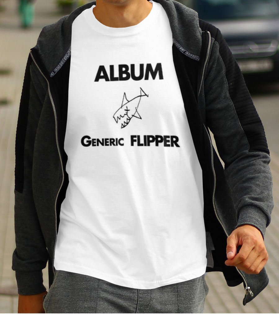 Album Generic Flipper Shark Sketch T-Shirt