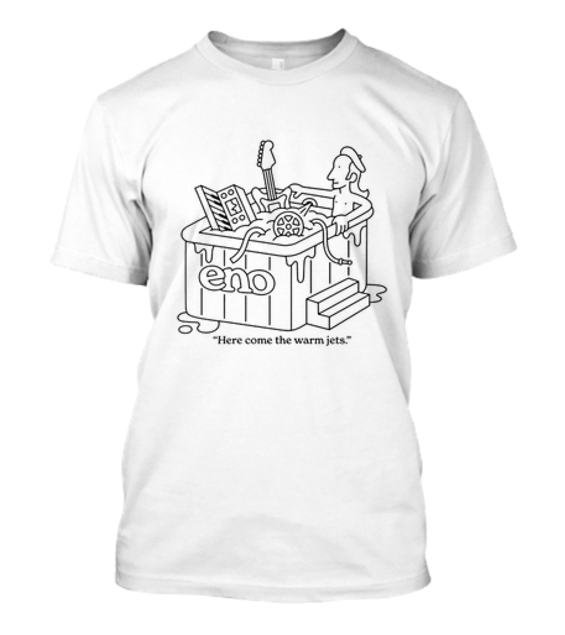 Eno Here Come The Warm Jets Hot Tub Guitar And Mixer T-Shirt