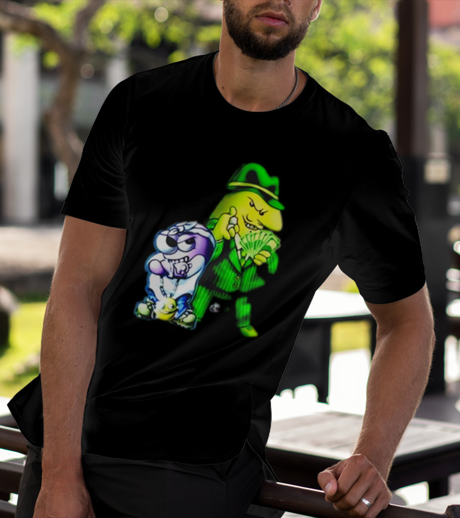 Cool Gangsta Friends Smiling Money Holders T-Shirt