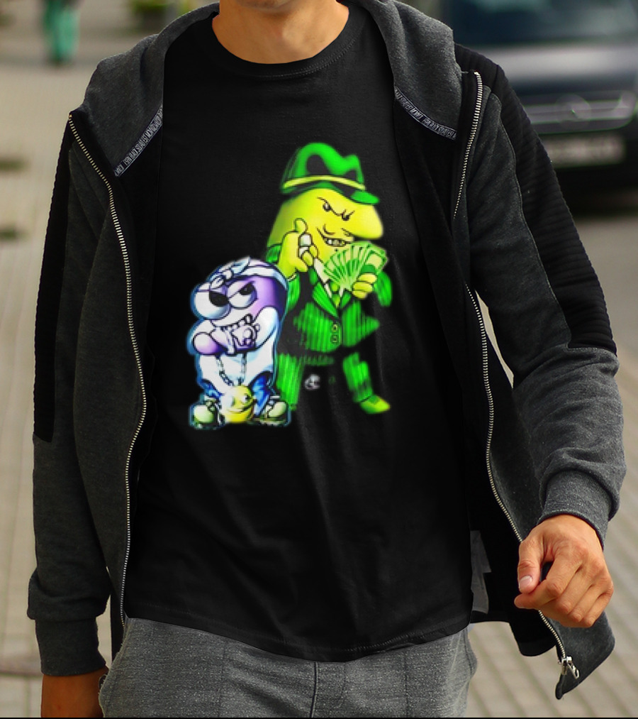 Cool Gangsta Friends Smiling Money Holders T-Shirt