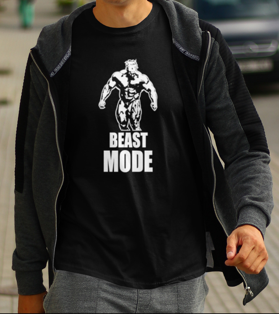 Beast Mode Gym Man Bodybuilding Fitness Motivation T-Shirt