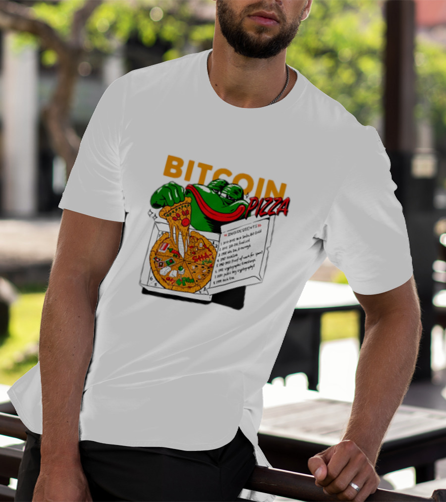 Bitcoin Pizza Frog Meme T-Shirt