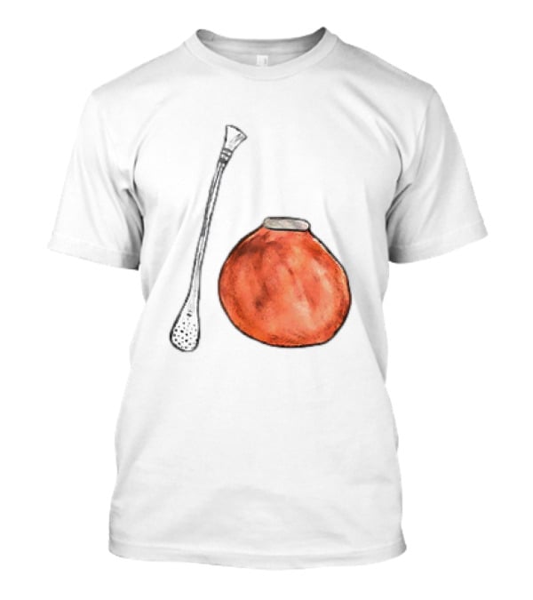 Matte And Bombilla Classic Gourd And Straw T-Shirt